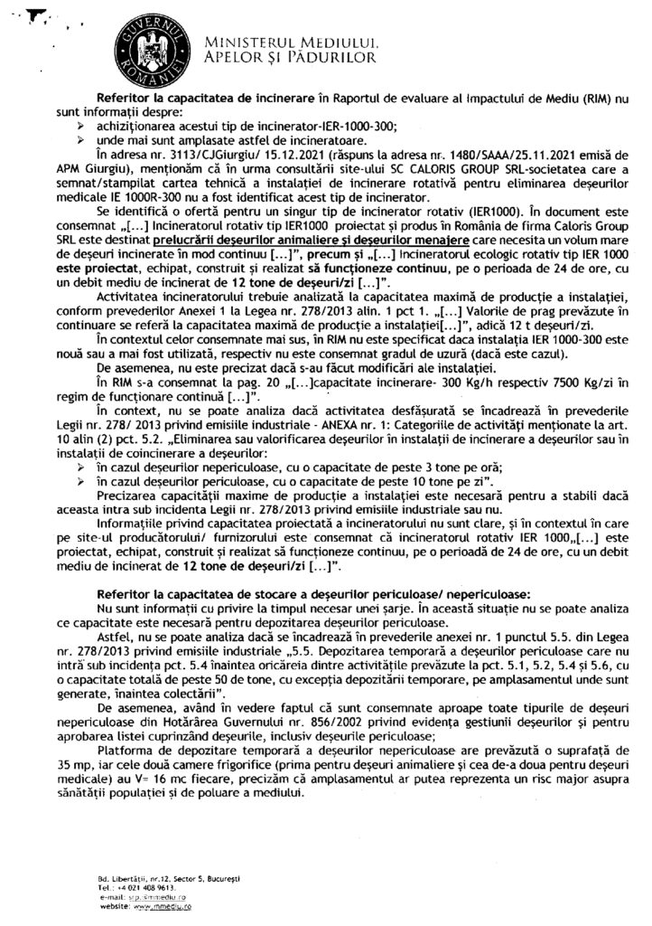 Raspuns mediu page