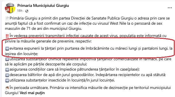 Primarie ţînţari